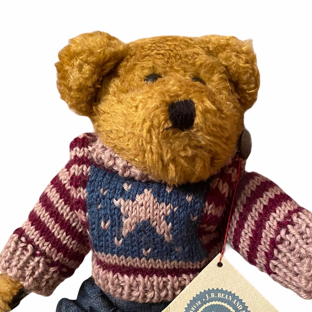BOYDS BEAR “TEDDY” RETIRED STARS & STRIPES SWEATER